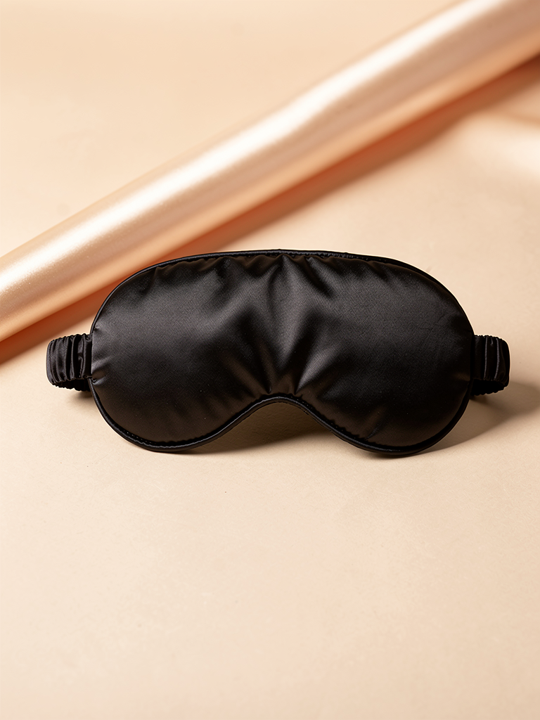 Satin Eye Mask in black
