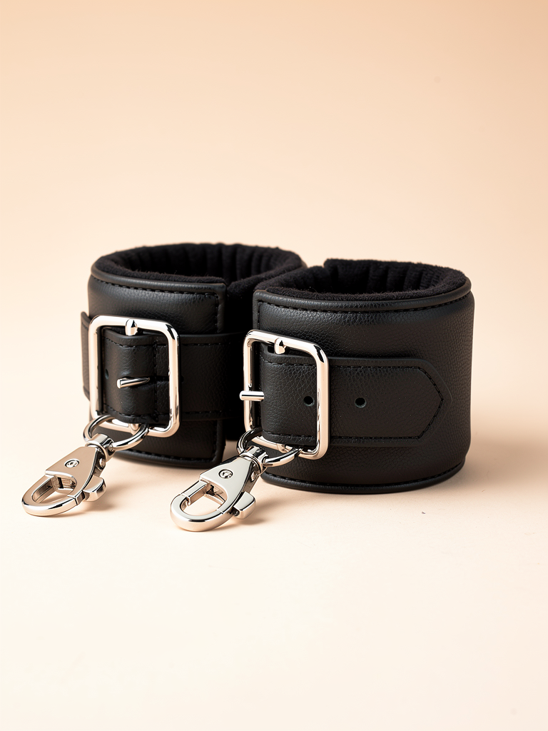Vesper Ankle Cuffs in black